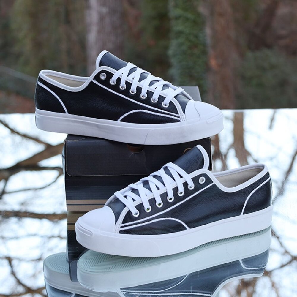 Converse Jack Purcell Ox Black White Custom